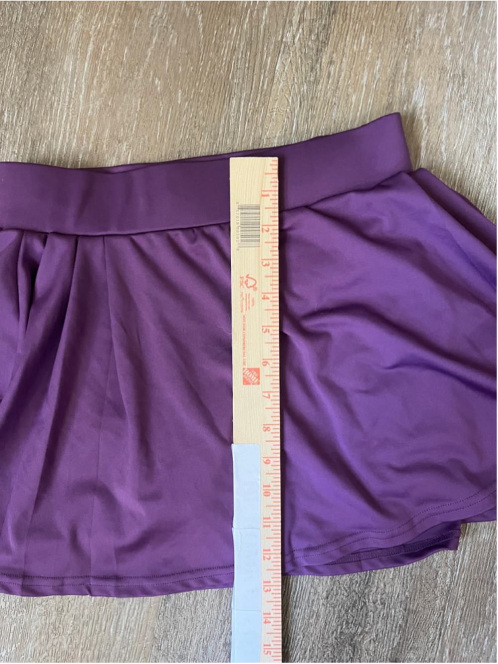 Girls' MOVE THEOLOGY Purple Skater Skirt S - Mini Tennis Skirt - Picture 9 of 10
